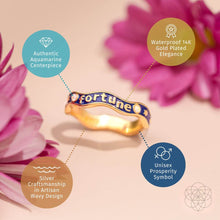 Carregar imagem no visualizador da galeria, Fortune Magnet - Aquamarine Ring of Prosperity
