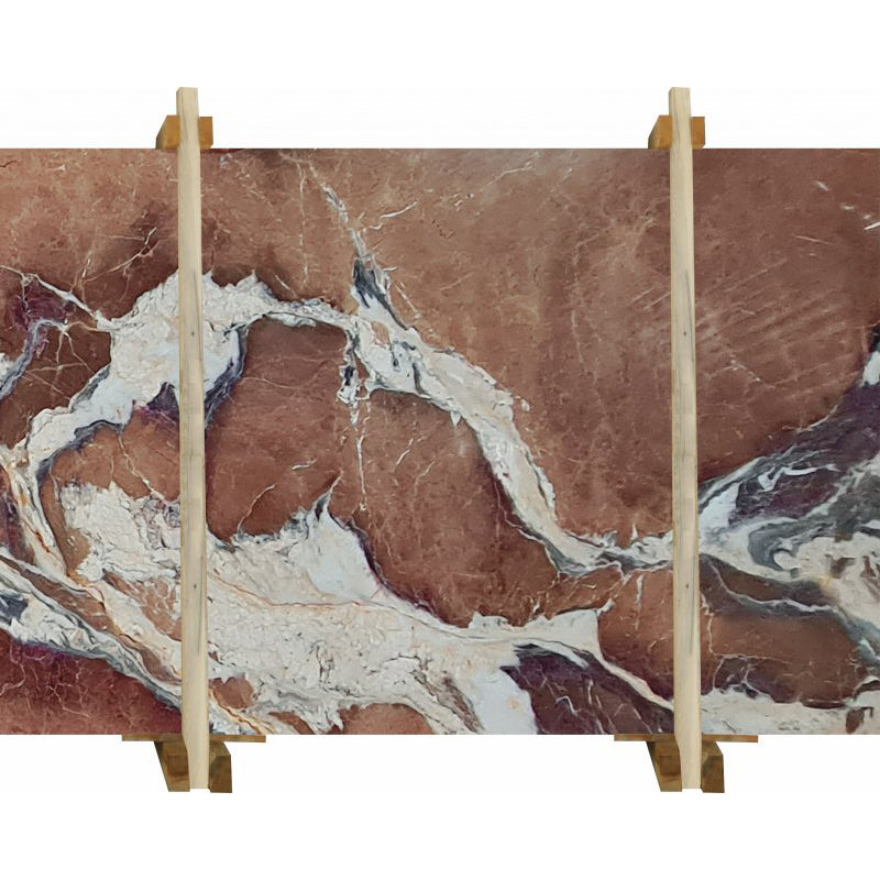 Fusion Berry Brown Marble Slabs Polished - Full Truckload