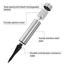 Load image into Gallery viewer, Garden Solar Lamps with RGB Lighting and Stainless Steel Build
