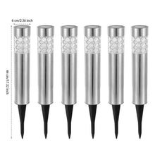 Load image into Gallery viewer, Garden Solar Lamps with RGB Lighting and Stainless Steel Build
