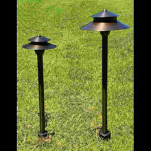 Load image into Gallery viewer, Garden Stakes | 9-Inch In-Ground Solid Brass 1/2&quot; NPT Thread 2 Pack
