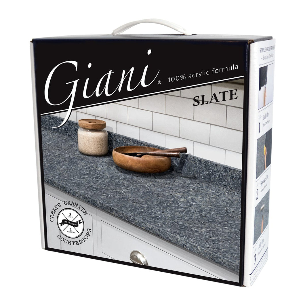Giani Inc. Countertop Paint 100% Acrylic Giani Granite 2.0 - Slate Countertop Kit