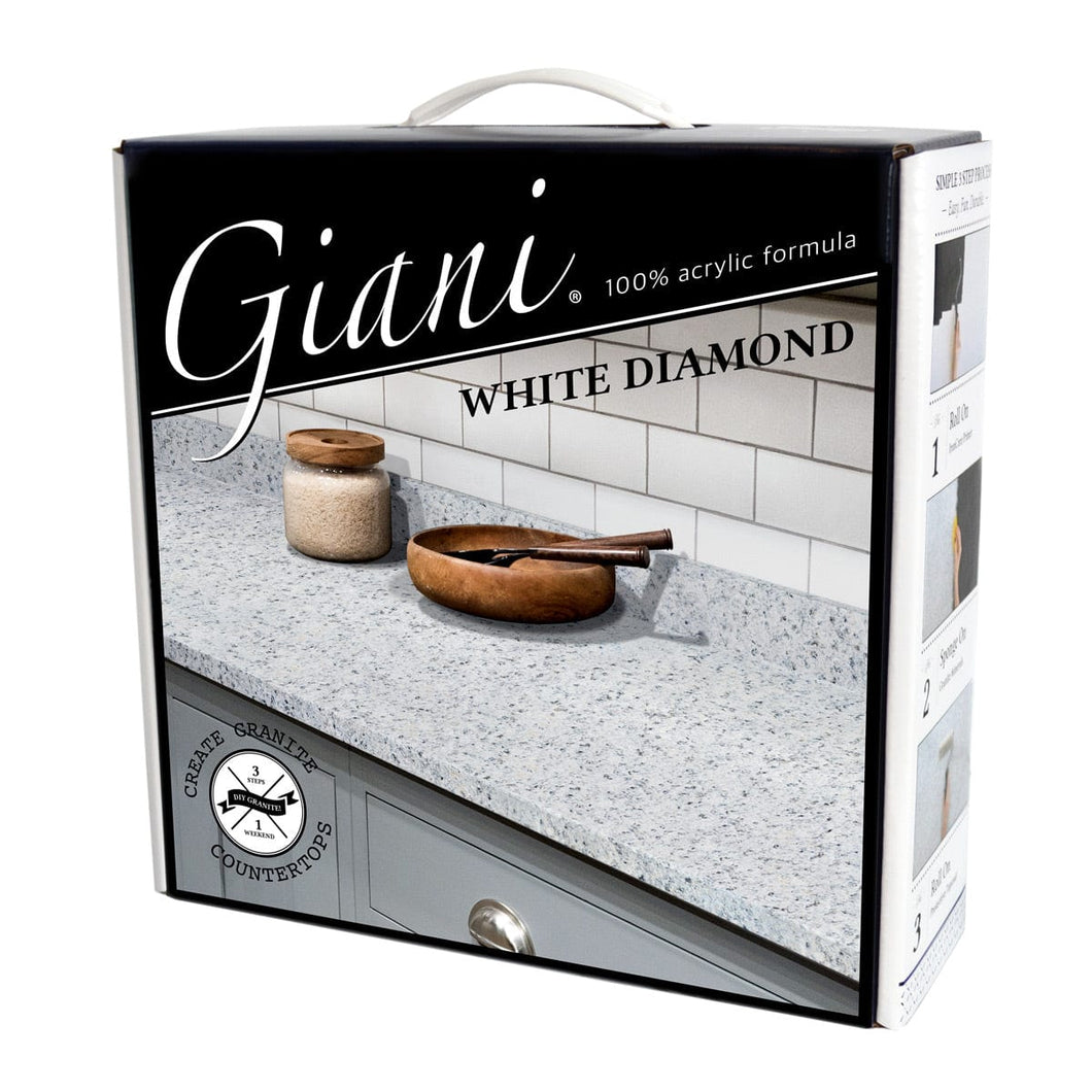 Giani Inc. Countertop Paint 100% Acrylic Giani Granite 2.0 - White Diamond Countertop Kit