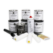 Load image into Gallery viewer, Giani Inc. Countertop Paint Giani Belgotta Black Marble Countertop Paint Kit
