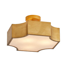 Cargar imagen en el visor de la galería, Golden LED Semi Flush Mount Ceiling Light
