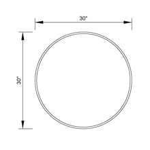 Load image into Gallery viewer, Golden Modern Round Framed Wall Mirror
