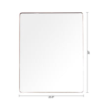 Cargar imagen en el visor de la galería, Golden Modern Square Framed Wall Mirror
