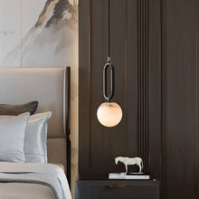 Load image into Gallery viewer, Gong Alabaster Pendant Light
