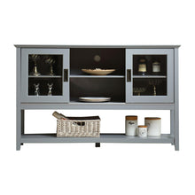 Load image into Gallery viewer, Gray MDF Console Cabinet with Sliding Door

