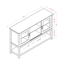 Load image into Gallery viewer, Gray MDF Console Cabinet with Sliding Door
