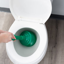 Load image into Gallery viewer, Bellows Accordion Toilet Plunger (Green)
