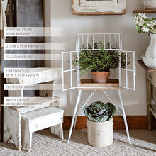 Carregar imagem no visualizador da galeria, Greenhouse Inspired Outdoor Plant Stand
