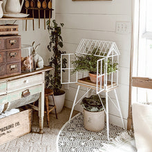 Carregar imagem no visualizador da galeria, Greenhouse Inspired Outdoor Plant Stand
