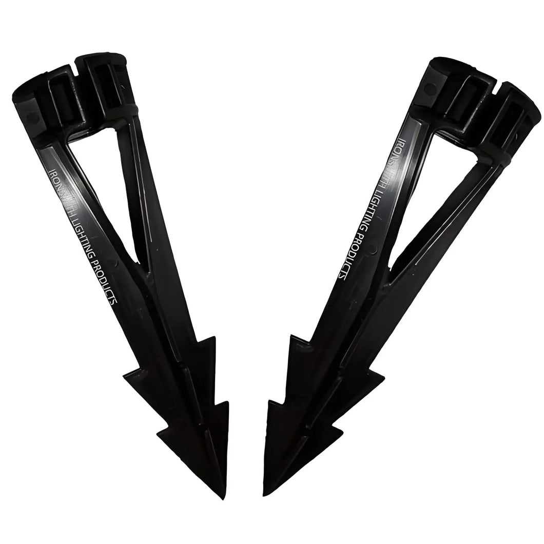 Ground Metal Stakes for 12V Fixtures - Spike Mount with 1/2