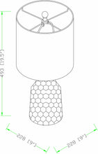 Carregar imagem no visualizador da galeria, Gulmarrad Textured Ivory Ceramic Table Lamp
