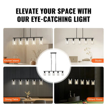 Carregar imagem no visualizador da galeria, Hanging Pendant Lights for Kitchen Island with 5-Lights &amp; Adjustable Design
