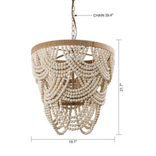 Load image into Gallery viewer, Hatfield 4-Light Bohemia Style Wood Beaded Chandelier
