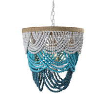 Cargar imagen en el visor de la galería, Hatfield 4-Light Bohemia Style Wood Beaded Chandelier
