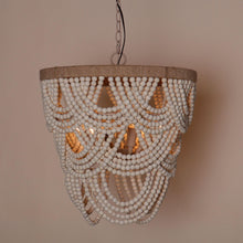 Load image into Gallery viewer, Hatfield 4-Light Bohemia Style Wood Beaded Chandelier
