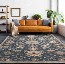 Carregar imagem no visualizador da galeria, Caesar 1154 Navy Wool Rug
