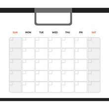 Load image into Gallery viewer, Calendars: Contrasts Modern One Month Calendar Dry Erase - Removable Adhesive Decal
