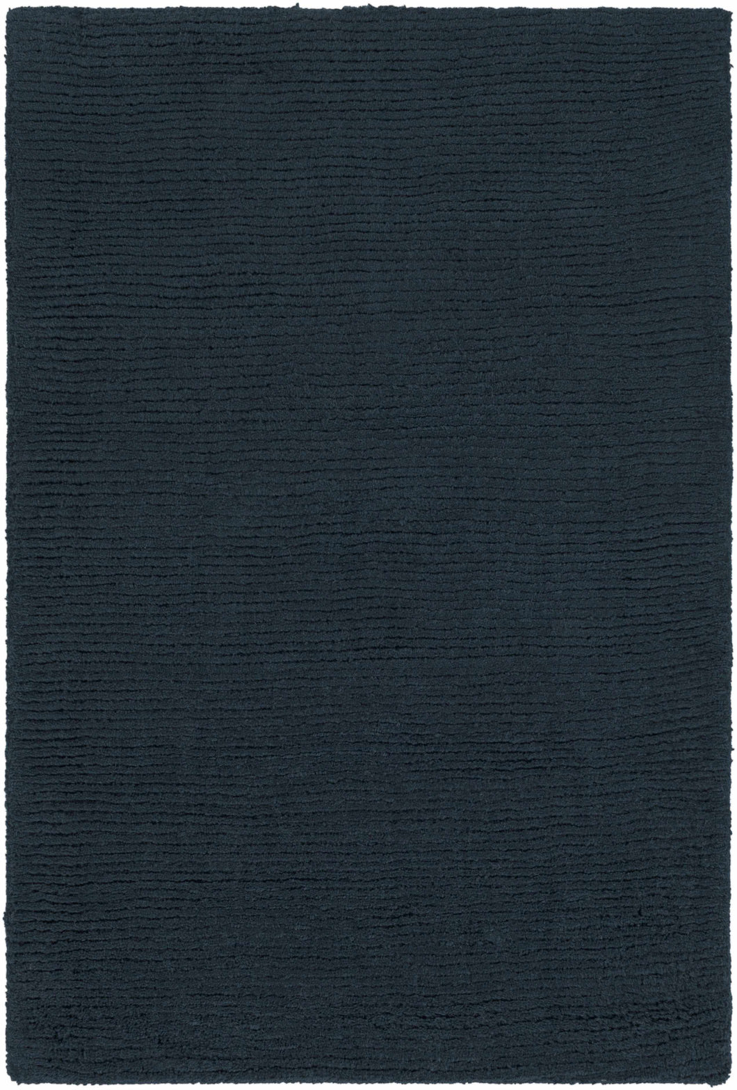 Brockton Solid Dark Blue Wool Rug