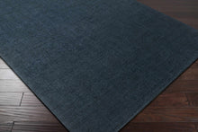 Carregar imagem no visualizador da galeria, Brockton Solid Dark Blue Wool Rug
