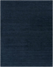 Carregar imagem no visualizador da galeria, Brockton Solid Dark Blue Wool Rug

