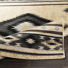 Load image into Gallery viewer, Buckhaven Brown Aztec Carpet
