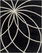 Load image into Gallery viewer, Davison Black Geometric Wool Carpet
