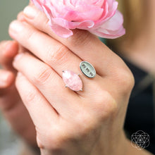 Load image into Gallery viewer, I Am Resilient: 333 Angel Number Silver Ring of Celestial Support
