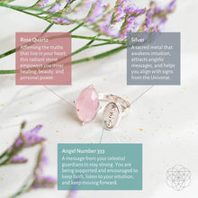 Load image into Gallery viewer, I Am Resilient: 333 Angel Number Silver Ring of Celestial Support
