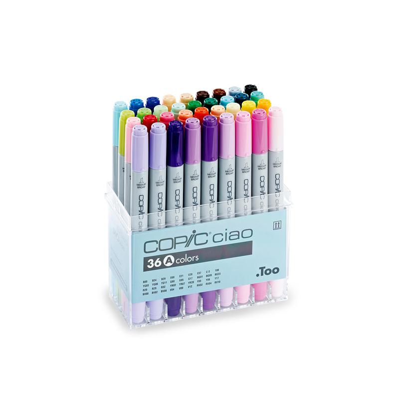 Copic Ciao Marker Set 36A hot Color