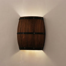 Cargar imagen en el visor de la galería, American vintage country wine barrel wall lamps for restaurant, kitchen aisle, bar
