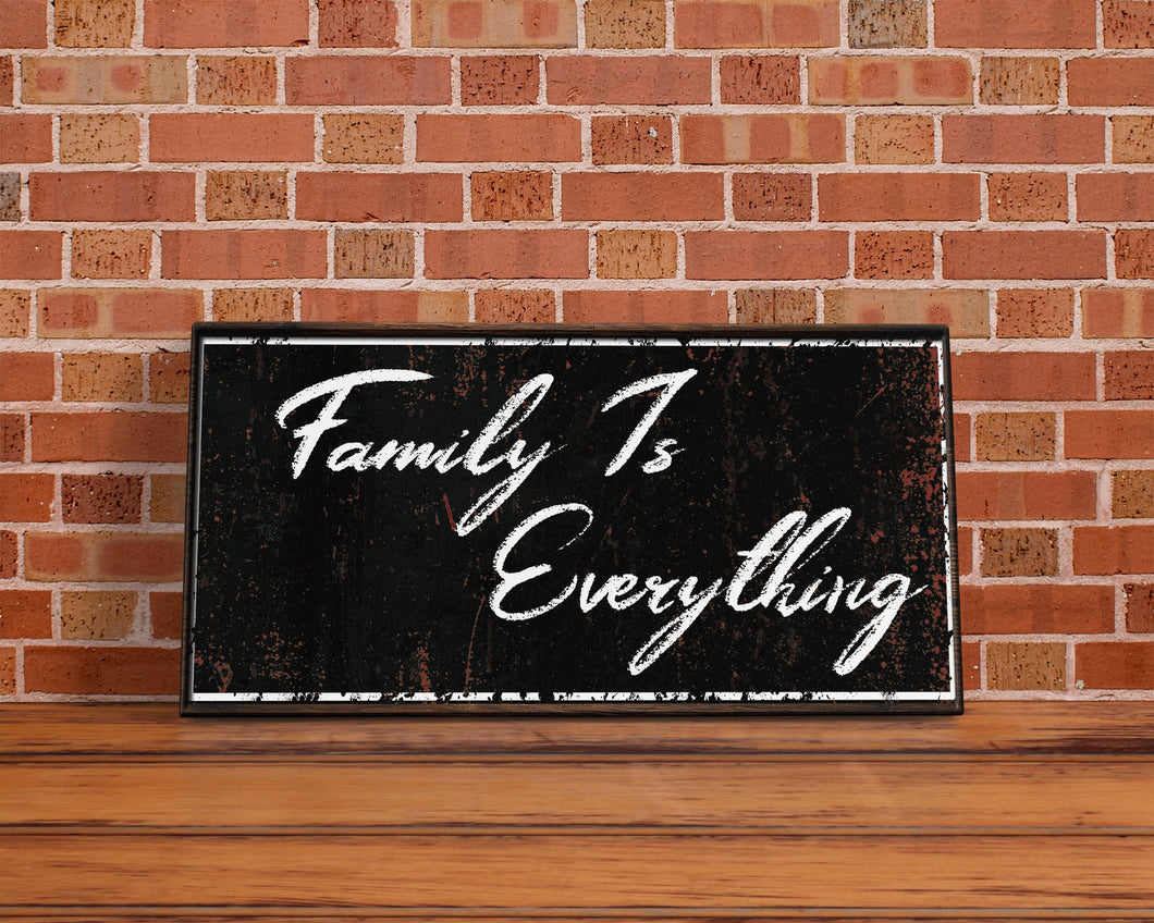 Family is Everything, Canvas Sign, Family Wall Decor, Family Signs, Wood Family Sign, Family Decor, Family Wood Canvas Sign, Gift for Family