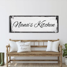Carregar imagem no visualizador da galeria, Custom Canvas Sign for Kitchen, Nana&#39;s Kitchen Canvas Sign, Personalized Kitchen Signs, Nana Mothers Day Gift, Custom Kitchen Sign Wall Deco
