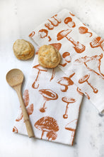 Load image into Gallery viewer, Mushroom Pattern Tea Towel
