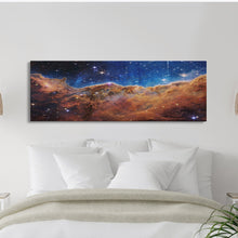Load image into Gallery viewer, NASA James Webb Space Telescope Carina Nebula High Resolution Space Cosmic Cliffs Star Birth Canvas Nasa Space Prints Art Galaxy Landscape
