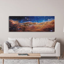 Load image into Gallery viewer, NASA James Webb Space Telescope Carina Nebula High Resolution Space Cosmic Cliffs Star Birth Canvas Nasa Space Prints Art Galaxy Landscape
