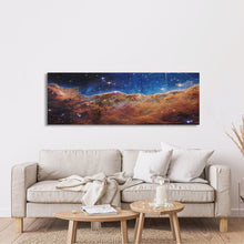 Load image into Gallery viewer, NASA James Webb Space Telescope Carina Nebula High Resolution Space Cosmic Cliffs Star Birth Canvas Nasa Space Prints Art Galaxy Landscape
