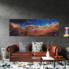 Load image into Gallery viewer, NASA James Webb Space Telescope Carina Nebula High Resolution Space Cosmic Cliffs Star Birth Canvas Nasa Space Prints Art Galaxy Landscape
