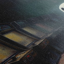 Carregar imagem no visualizador da galeria, Ghost in an Abandoned Arcade, Nostalgia Canvas, Art Canvas Print, Dark Academia, Gothic Retro, Game Room Art, Halloween Decoration
