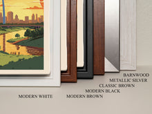 Load image into Gallery viewer, Gateway Arch National Park Missouri Travel Art, National Park Print, Minimalist Travel Art, Midcentury Modern Style Landscape Painting
