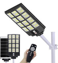 Load image into Gallery viewer, 1200W Commercial Solar Street Light , 100000LM Parking Lot Light Dusk to Dawn With Remote

