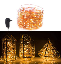 Load image into Gallery viewer, 2PK Solar String Lights Outdoor Copper Wire, Waterproof Solar Fairy Lights with 8 Lighting Modes
