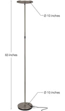 Cargar imagen en el visor de la galería, Sky Moon LED Torchiere Super Bright Floor Lamp - High Lumen Light for Living Rooms &amp; Offices - Dimmable
