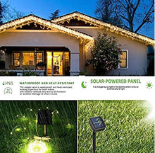 Load image into Gallery viewer, 2PK Solar String Lights Outdoor Copper Wire, Waterproof Solar Fairy Lights with 8 Lighting Modes
