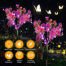 Load image into Gallery viewer, 2 Pack Solar Powered Phalaenopsis Flowers Lights Design, Waterproof
