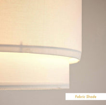 Load image into Gallery viewer, Arc Floor Lamp with Unique Hanging Drum - Arching Over The Couch
