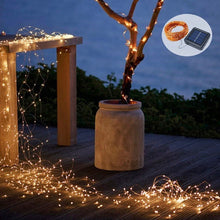 Load image into Gallery viewer, 2PK Solar String Lights Outdoor Copper Wire, Waterproof Solar Fairy Lights with 8 Lighting Modes
